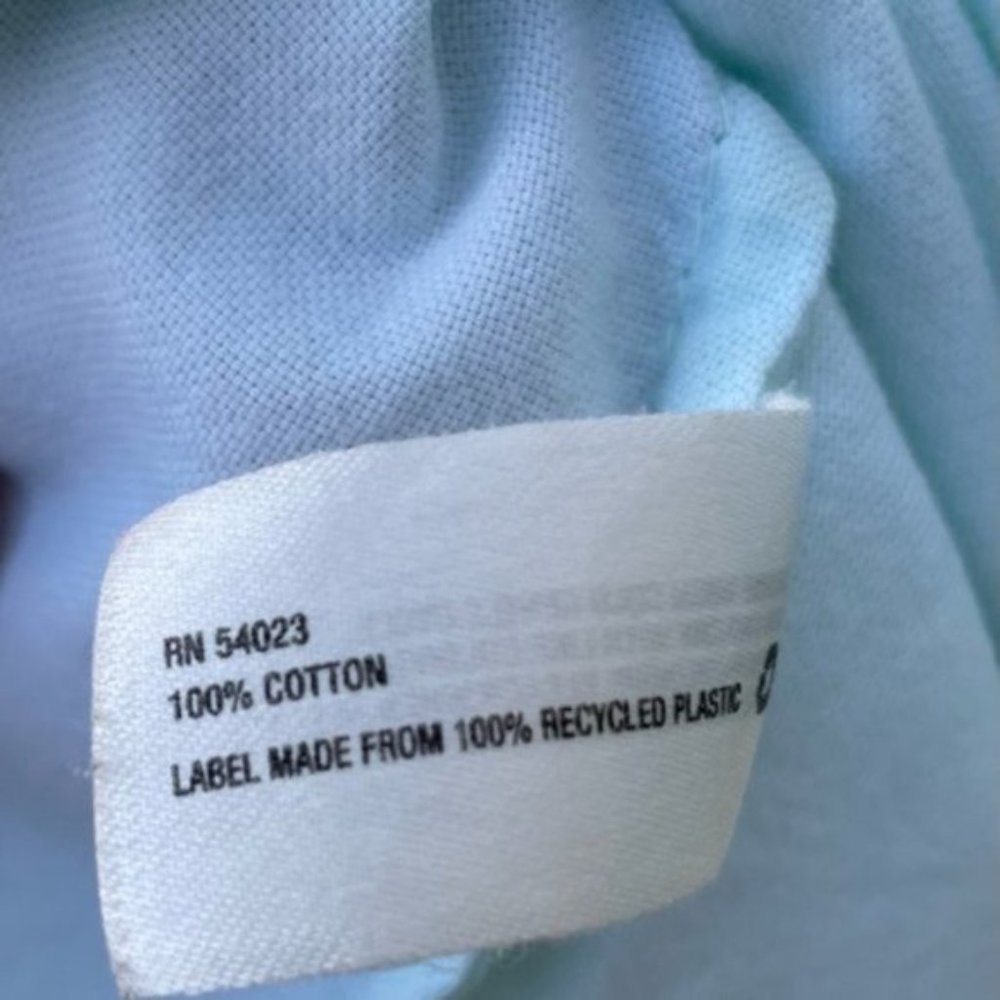 Gap Perfect Oxford Button Down Mint Green Shirt Size Med - Picture 6 of 11